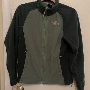 Green north face fleece